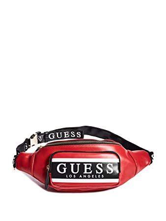 Guess the in Red V Logo - Amazon.com | GUESS Factory Women's Marisoll Gym Logo Fanny Pack ...