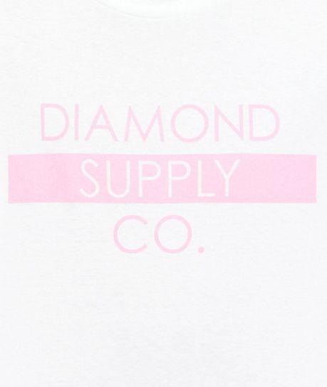 Popular White Bar Logo - Popular Diamond Supply Co. Bar Logo White Long Sleeve T-Shirt In Men ...