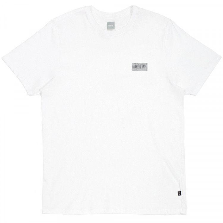Popular White Bar Logo - HUF Concrete Bar Logo white T shirt. Manchester's Premier