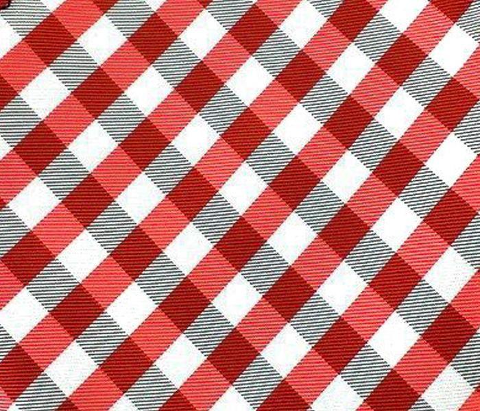 Red Checkered Square Logo - Black White and Red Checkered Pocket Square - Aristo Ties