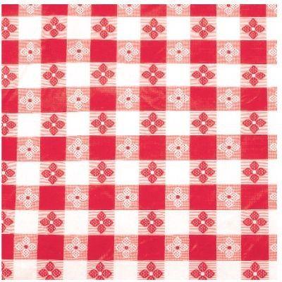 Red Checkered Square Logo - Red Square Table Cloth - 52