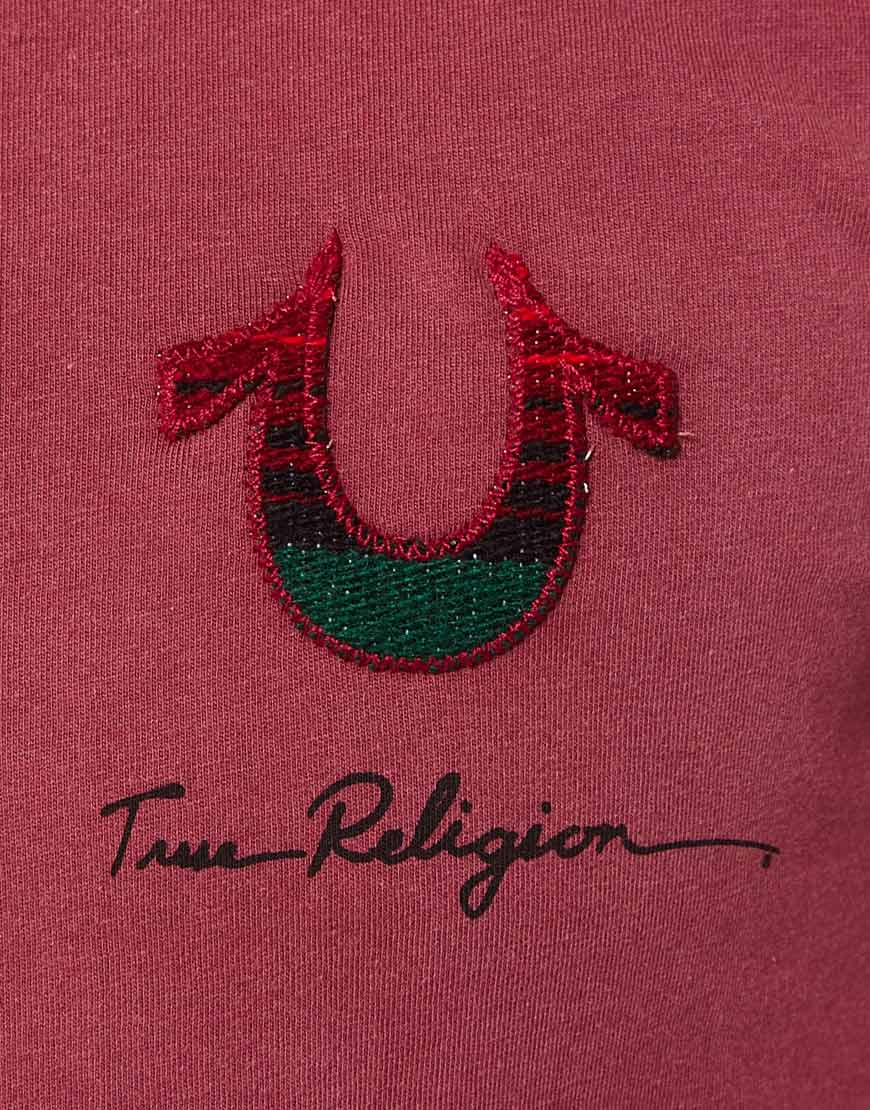 Red True Religion Horseshoe Logo - True Religion Tshirt Aztec Horseshoe Logo in Red for Men