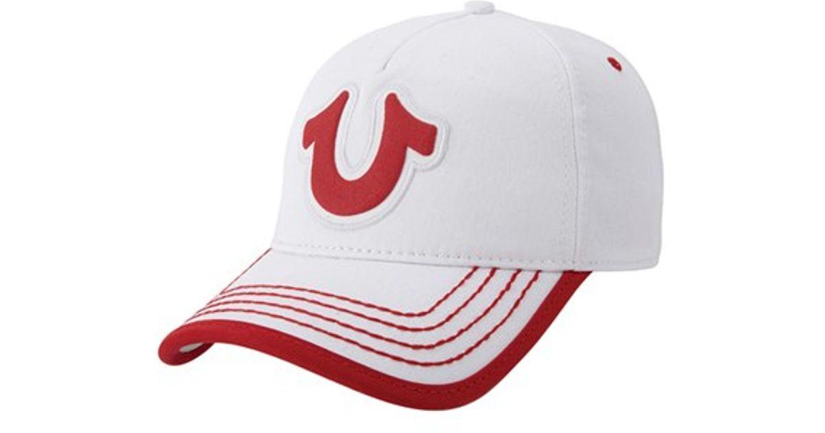 Red True Religion Horseshoe Logo - Lyst - True Religion 'horseshoe' Cap in Red for Men
