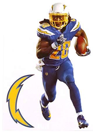 NFL Chargers Logo - Amazon.com: Melvin Gordon Mini FATHEAD + Los Angeles Chargers Logo ...