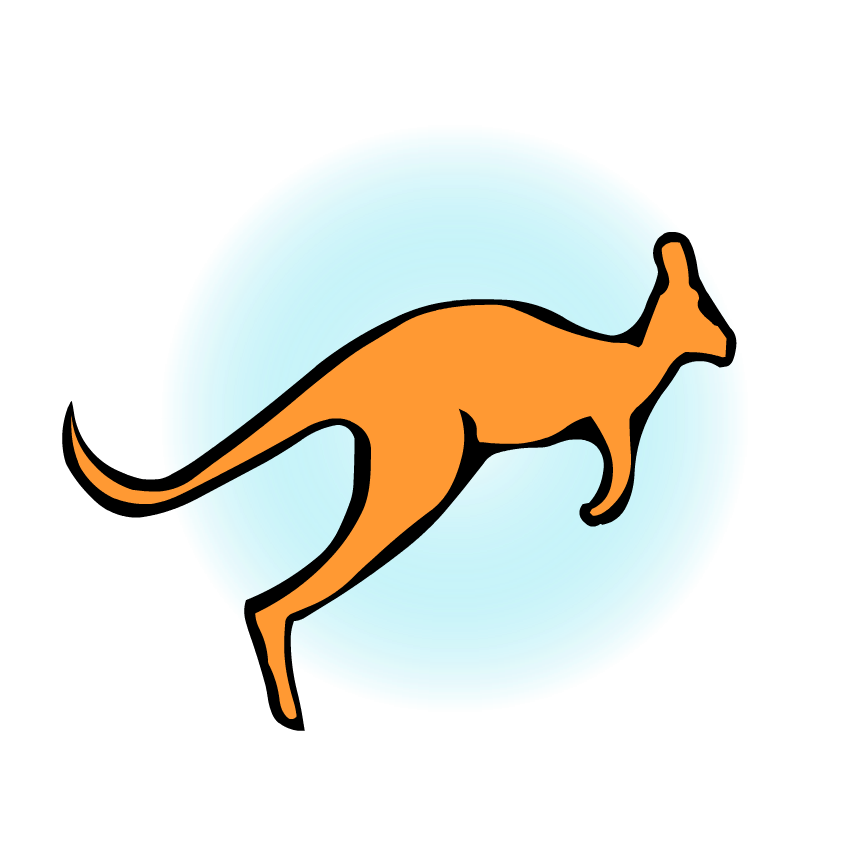 Kangaroo Triangle Logo - Kangaroo