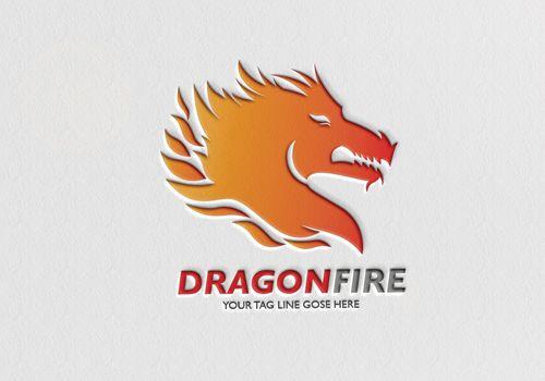 Fire Dragon Logo - Dragon Fire Logo – GRAPHICGO