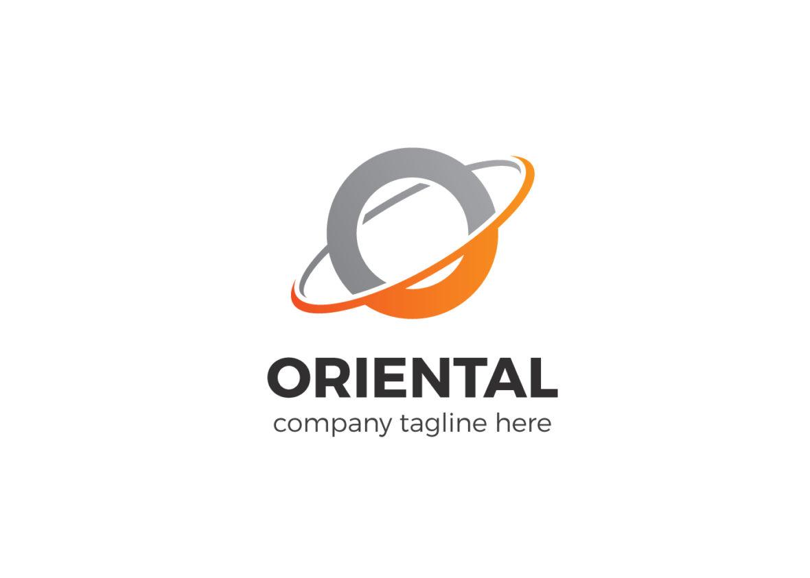 Orange O Logo - Oriental Letter O Logo - Graphics Mount
