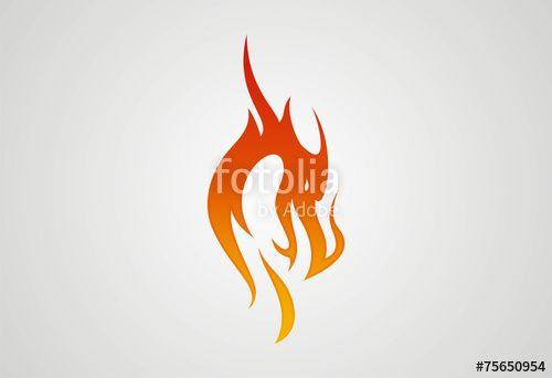 Fire Dragon Logo - Dragon fire logo vector