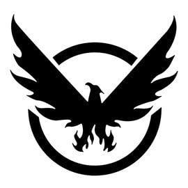 The Bird Division Logo - The Division Logo Stencil | Stencils | Stencils, Logos, Division