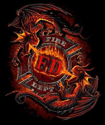 Fire Dragon Logo - Ying Yang Fire Dragon T-Shirt