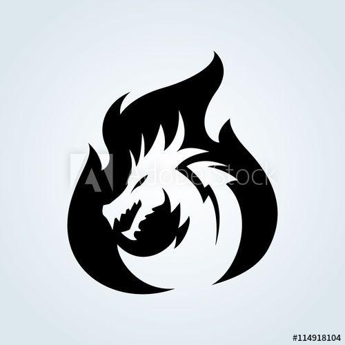 Fire Dragon Logo - Dragon logo,dragon fire symbol - Buy this stock vector and explore ...