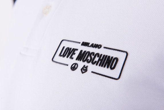 Love Moschino Logo - Love Moschino White love moschino logo polo | Unique