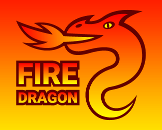 Fire Dragon Logo - Fire Dragon Designed by ViziDen | BrandCrowd