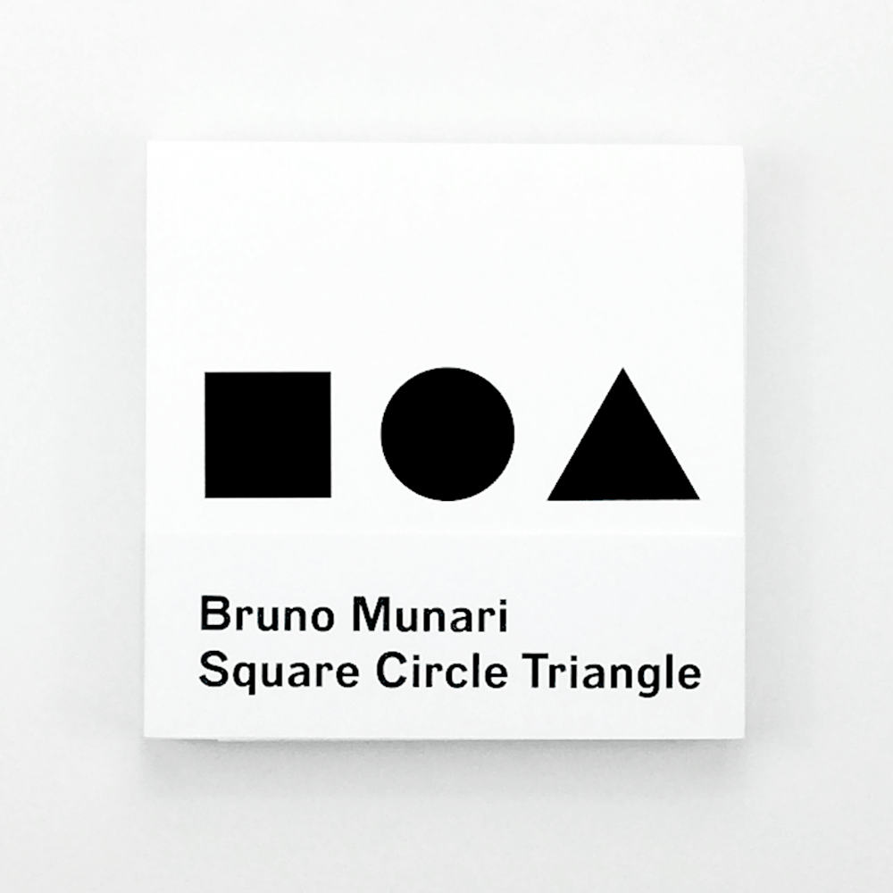 White Blue Circle with Triangle Logo - Bruno Munari: Circle, Square, Triangle – Counter-Print