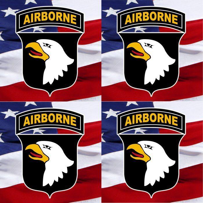 The Bird Division Logo - Army 101st Airborne Division Logo Set of 4 logos | Army Unit Rear ...