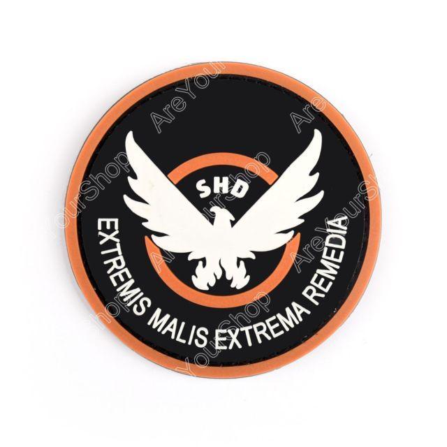 The Bird Division Logo - 7.8cm Tom Clancy's The Division Agent SHD Logo Hook Loop Patch Badge ...