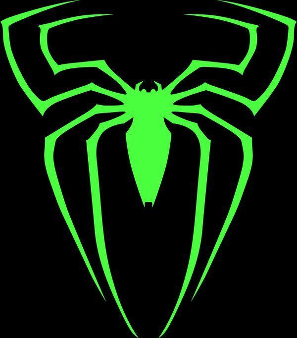 Green Spider Logo - Green Spiderman Logo