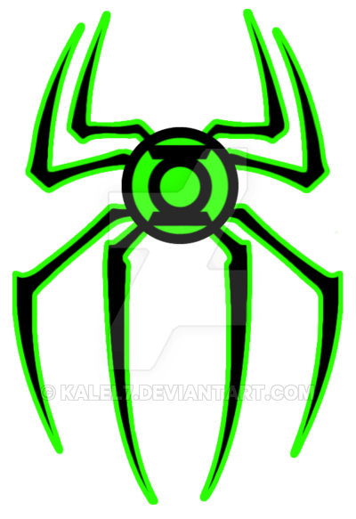 Green Spider Logo - New Green Lantern Spiderman logo by KalEl7 on DeviantArt