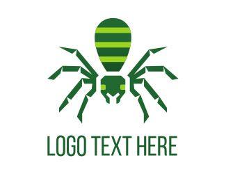 Green Spider Logo - Spider Logo Maker | Best Spider Logos | BrandCrowd