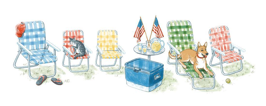 American Google Logo - Independence Day USA Google Logo Remembers America's Pastimes