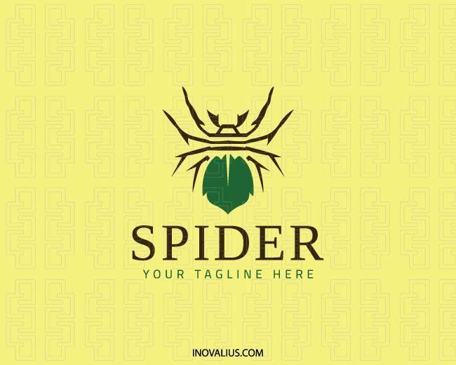 Green Spider Logo - Spider Logo Design