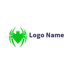 Green Spider Logo - Free Spider Logo Designs | DesignEvo Logo Maker