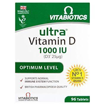 Personal Care Product Logo - Vitabiotics | Ultra Vitamin D3 Tablets | 1 x 96s: Amazon.co.uk ...