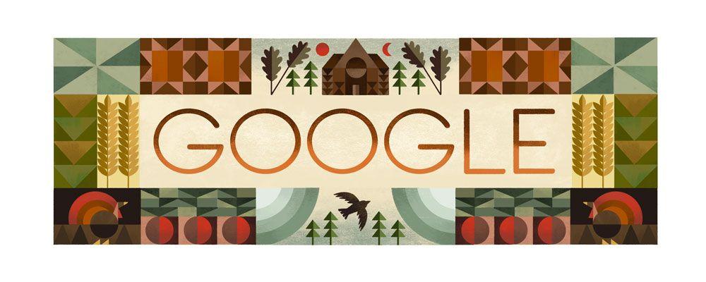 American Google Logo - Thanksgiving 2016