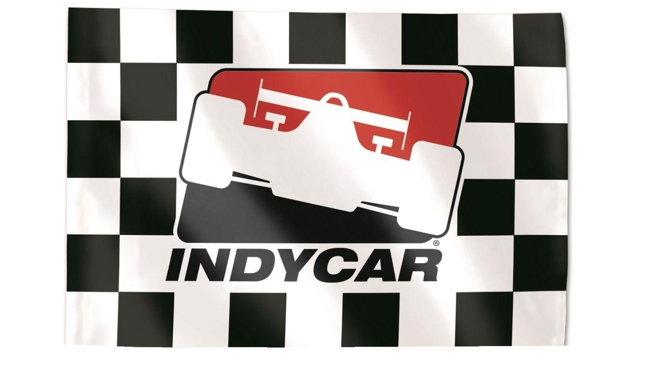 IndyCar Logo - INDYCAR Checkered 3 x 5 Flag - Indianapolis Motor Speedway/INDYCAR