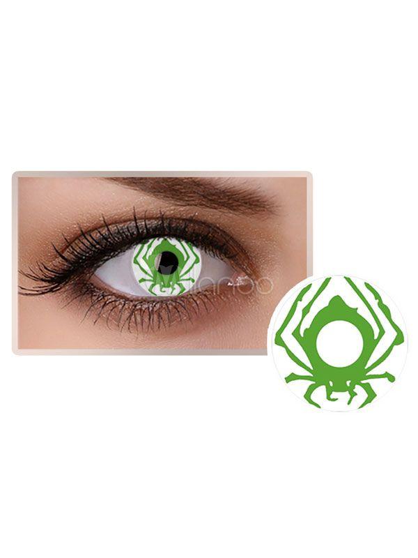 Green Spider Logo - Green Spider Eye Contact Lenses Coloured Party Cosmetic Cosplay