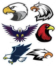 Cartoon Eagle Logo - Best eagle cartoon image. Eagle cartoon, Eagles, Vector