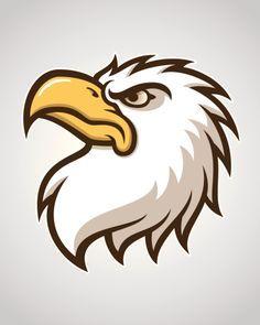 Cartoon Eagle Logo - Best Eagle Logo image. Eagle logo, Fly eagles fly, Nfl