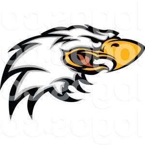 Cartoon Eagle Logo - Eagle Head Vector Front View Cartoon Gm | SOIDERGI