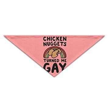Chicken Triangle Logo - Amazon.com : X-Peach Chicken Nuggets Rainbow Pet Bandana Triangle ...