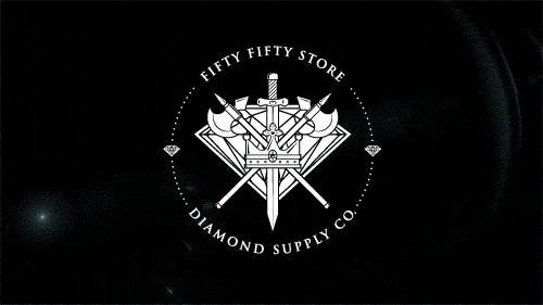 White Diamond Supply Logo - Fifty Fifty x Diamond Supply Co