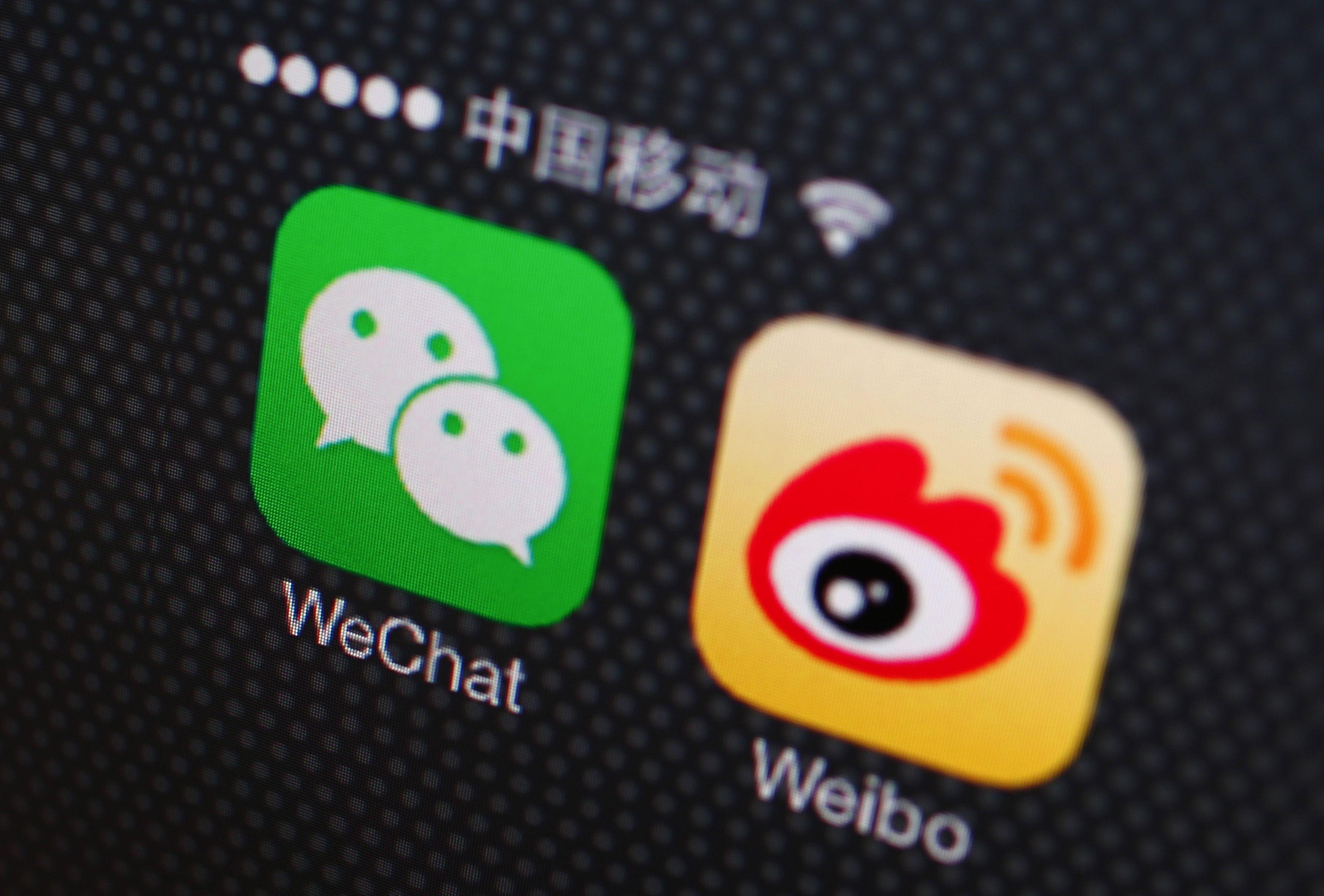 Weibo App Logo - China Investigating Tencent, Baidu and Weibo Over Cyber Laws