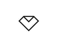White Diamond Logo - Best Diamond logo image. Identity design, Brand identity