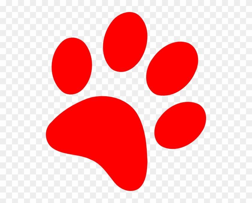 Red Dog Paw Logo - Wildcat Paw Clip Art - Red Dog Paw Print - Free Transparent PNG ...
