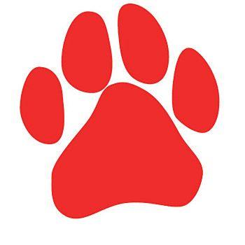 Red Dog Paw Logo - Pet Sitting Services