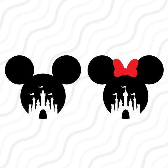 Mickey and Minnie Mouse Logo - Disney Castle SVG Mickey Mouse Minnie Mouse SVG Cut table