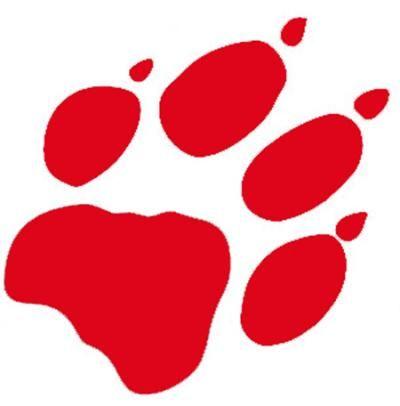 Red Dog Paw Logo - Dog Paw Print Stencil