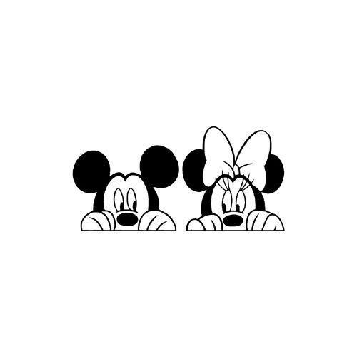 Mickey and Minnie Mouse Logo - 2014 New Free Shipping Mickey & Minnie Mouse | Decalkits