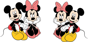 Mickey and Minnie Mouse Logo - Mickey Logo Vectors Free Download