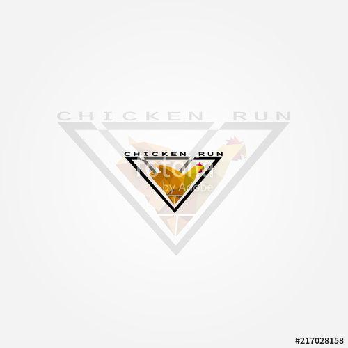 Chicken Triangle Logo - Chicken Run Logo Stock Image And Royalty Free Vector Files