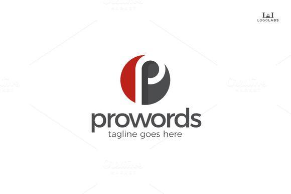 Words with Letters Logo - Pro Words - Letter P Logo by LogoLabs on @creativemarket | A to Z ...