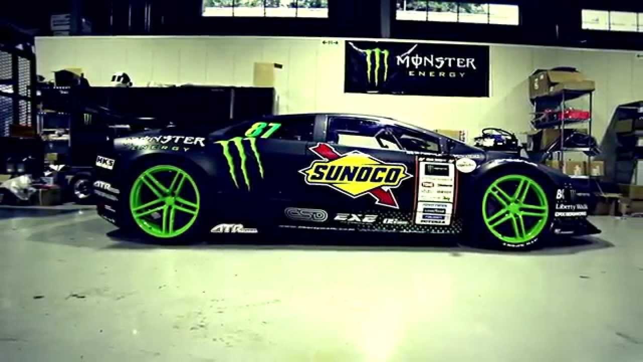 Cool Cars Monster Energy Logo - Monster Energy: World's First Lamborghini Drift Car