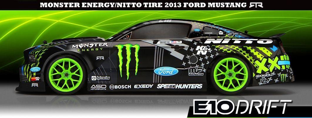 Cool Cars Monster Energy Logo - HPI VAUGHN GITTIN JNR. MONSTER ENERGY 2013 FORD MUSTANG E10 DRIFT