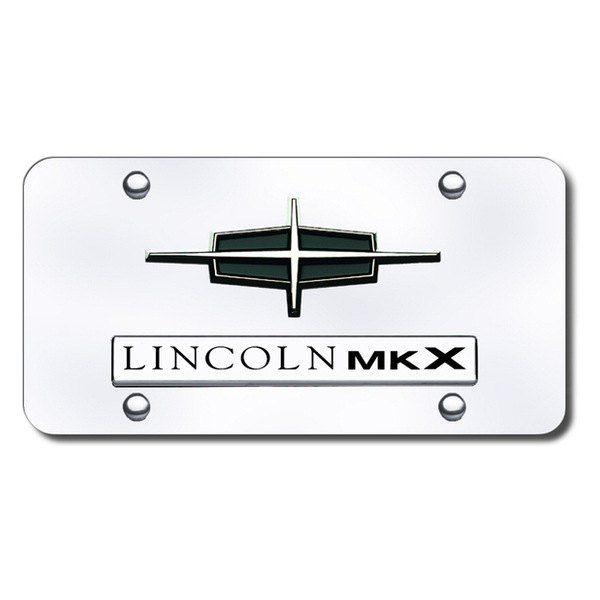 Old Lincoln Logo - Autogold® - License Plate with 3D Logo and Emblem