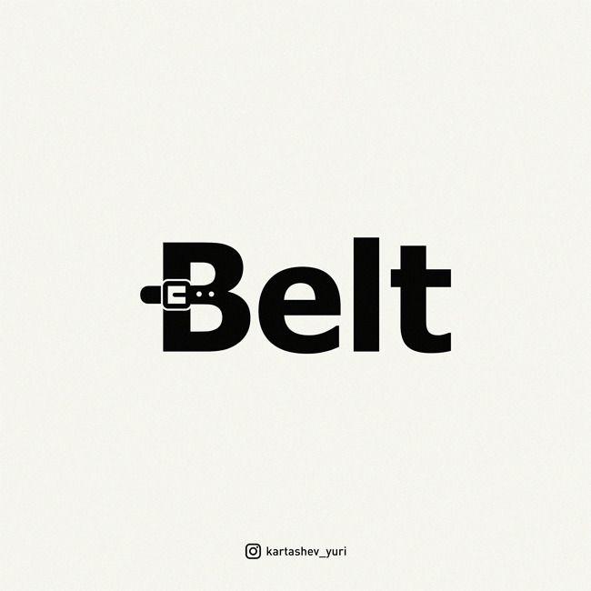 Cool Blank Logo - verbicon belt by Yuri Kartashev. Draw. Logo design, Logos, Typography