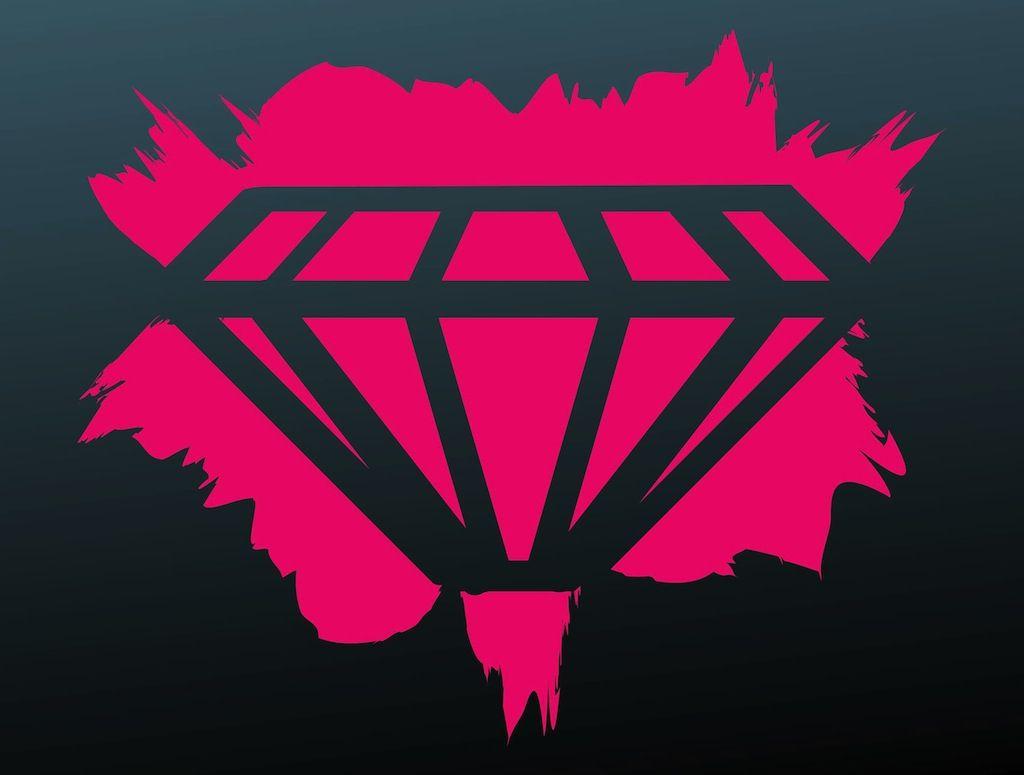Graffiti Diamond Logo - Grunge Diamond Vector Art & Graphics | freevector.com